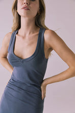 Load image into Gallery viewer, Bliss Future Gray Midi Dress