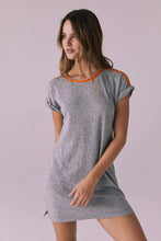 Load image into Gallery viewer, T-Shirt Streaky Grey Mini Dress