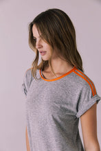 Load image into Gallery viewer, T-Shirt Streaky Grey Mini Dress