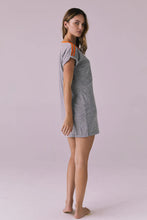 Load image into Gallery viewer, T-Shirt Streaky Grey Mini Dress