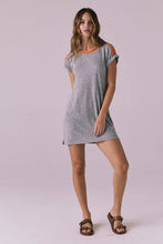 Load image into Gallery viewer, T-Shirt Streaky Grey Mini Dress