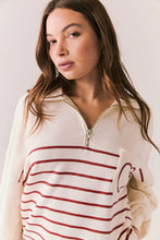 Load image into Gallery viewer, Heart Half Zip Pullover