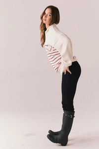 Heart Half Zip Pullover