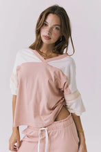 Load image into Gallery viewer, Palmer Starry White and Delicate Honey Tee