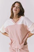 Load image into Gallery viewer, Palmer Starry White and Delicate Honey Tee