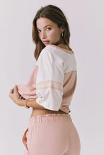 Load image into Gallery viewer, Palmer Starry White and Delicate Honey Tee