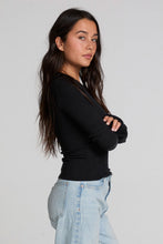 Load image into Gallery viewer, Porta Long Sleeve - Black, side with jeans