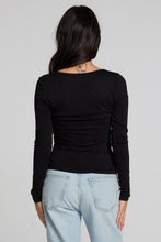 Load image into Gallery viewer, Silva Black Fullsleeve Top, back