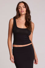 Load image into Gallery viewer, Verze Black Top, front with skirt