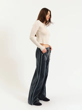Load image into Gallery viewer, The Cozy Jean Wide Leg Pull On in Sky Whisper