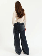 Load image into Gallery viewer, The Cozy Jean Wide Leg Pull On in Sky Whisper