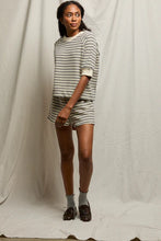 Load image into Gallery viewer, Effie Stripe Short Sleeve Sweatshirt