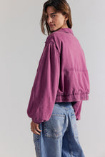 Load image into Gallery viewer, Birdie Washed Jacket in Rouge