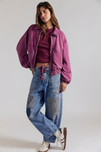 Load image into Gallery viewer, Birdie Washed Jacket in Rouge