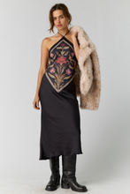 Load image into Gallery viewer, Citrine Midi Dress - Espresso Combo, side