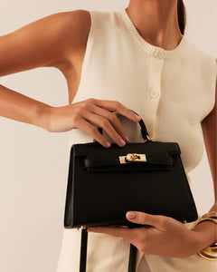 Hariette handle bag in Black