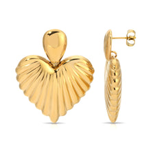 Load image into Gallery viewer, Heart of Gold Earrings
