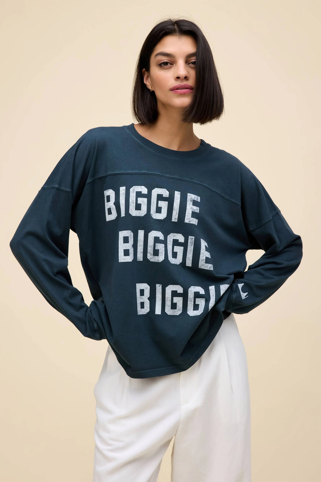 The Notorious B.I.G. Biggie Biggie Biggie Varsity Long Sleeve