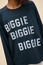 Load image into Gallery viewer, The Notorious B.I.G. Biggie Biggie Biggie Varsity Long Sleeve