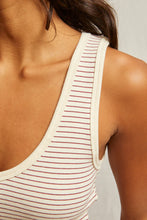 Load image into Gallery viewer, Maria Tank in Red Stripe