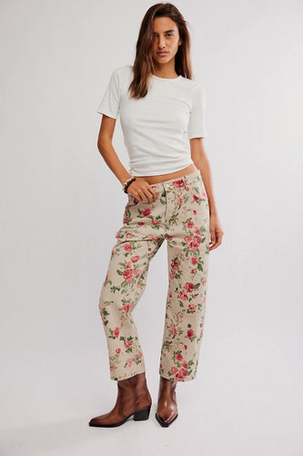 Deep Trance denim in Wallpaper Floral