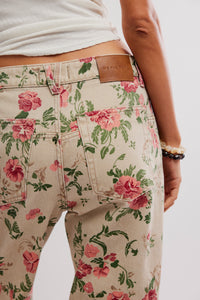 Deep Trance denim in Wallpaper Floral