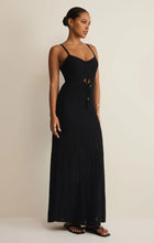 Load image into Gallery viewer, Sunda Crochet Midi Dress Black