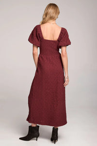 Colyn Sangria Midi Dress