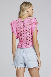 Bright Pink Senna Sweater Top