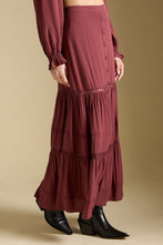 Load image into Gallery viewer, Jaycee Midi Skirt - Merlot, side angle