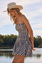 Load image into Gallery viewer, Leightyn Mini Dress - Indigo, side