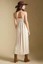 Load image into Gallery viewer, Peni Midi Dress - Bone, back