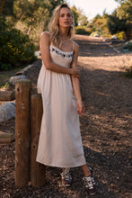 Load image into Gallery viewer, Peni Midi Dress - Bone, front on trail