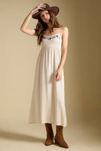 Load image into Gallery viewer, Peni Midi Dress - Bone, with hat and boots