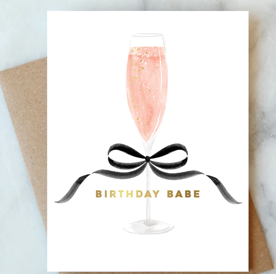 Bow Birthday Babe Card