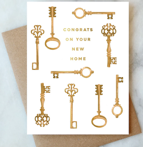 Keys Welcome Home Congrats Card