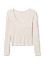 Load image into Gallery viewer, Josie ribbed longsleeve by perfectwhitetee in Sugar