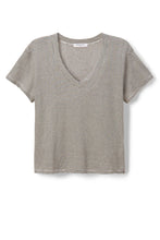 Load image into Gallery viewer, Hendrix T Shirt by perfectwhitetee in ivory/black stripe
