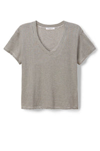 Hendrix T Shirt by perfectwhitetee in ivory/black stripe