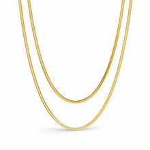 Load image into Gallery viewer, Tory Herringbone Gold Chain Necklace