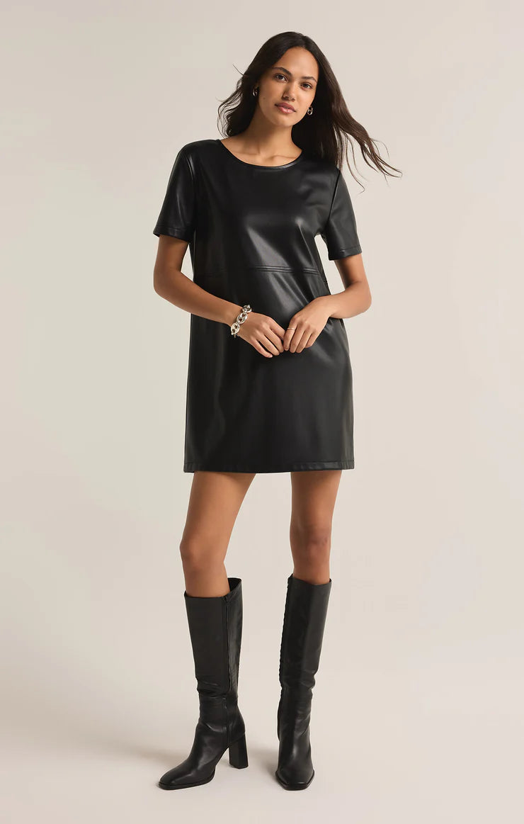 London Vegan Leather Dress