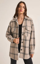 Load image into Gallery viewer, Crystal Grey Plaid Tucker Jacket