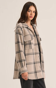 Crystal Grey Plaid Tucker Jacket