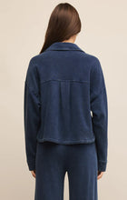 Load image into Gallery viewer, Cropped All Day Knit Denim Jacket in Indigo