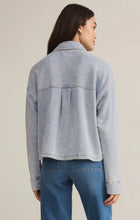 Load image into Gallery viewer, Cropped All Day Knit Denim Jacket