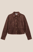 Load image into Gallery viewer, All Day Cropped Suede Jacket - Dark Chocolate