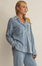Load image into Gallery viewer, All Day Knit Denim Jacket in Ocean Air