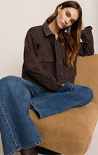 Load image into Gallery viewer, Rey Cropped Chore Jacket Umber detail 3