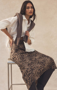 Izabella Leopard Skirt