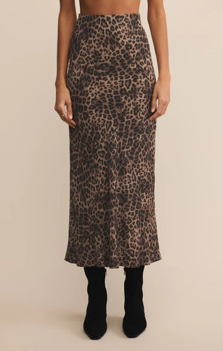 Izabella Leopard Skirt